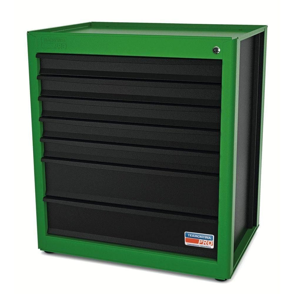 Módulo Para Bancada 7 Gavetas Tramontina Pro Verde Orgnizador Ferramentas Para Gavetas E Armários Tramontina