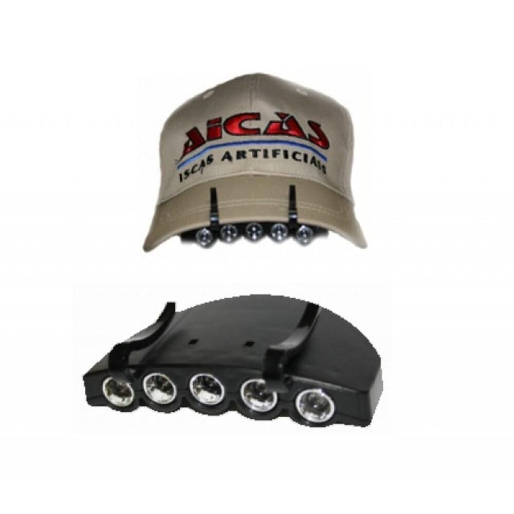 Lanterna Bone Led Farol Cabeca Iluminacao Trilha Pesca Clip On Maos Livres Seguranca Praticidade Total