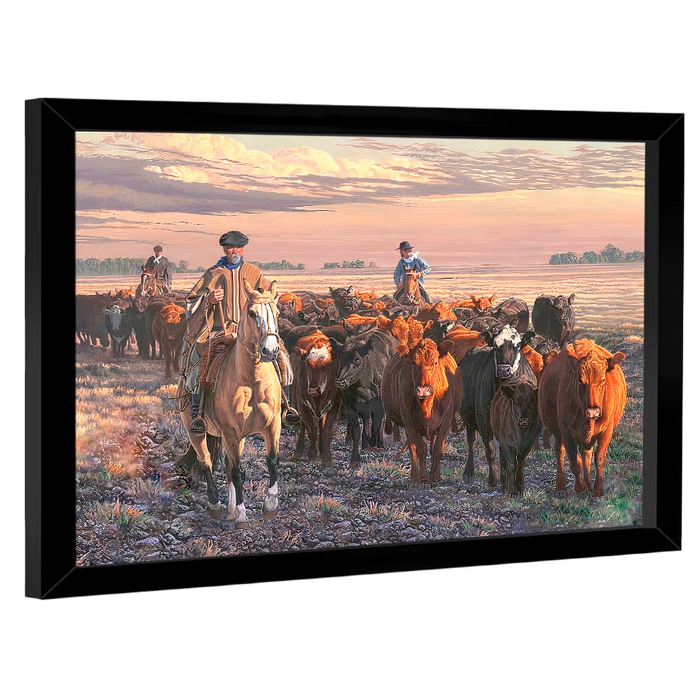 Quadro Decorativo Pintura Boiada