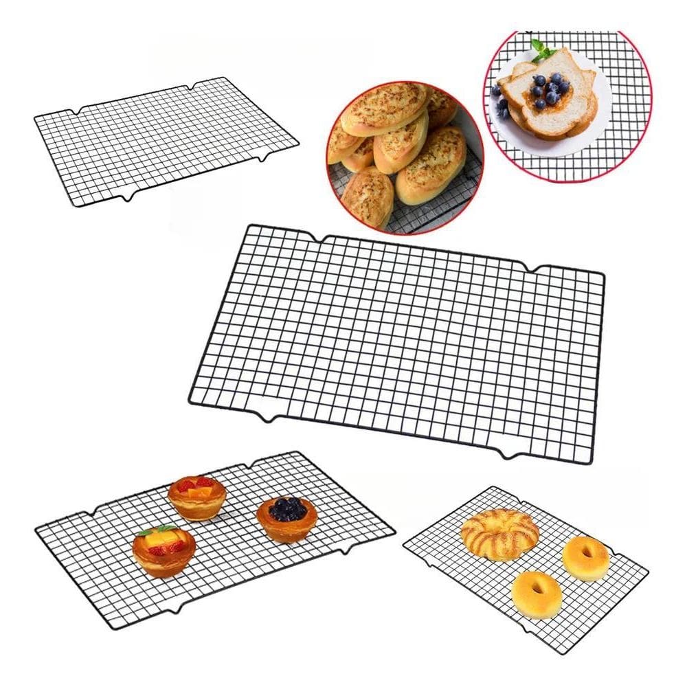 2X Grade Para Confeitaria Resfriar Bolo Cozinha Antiaderente