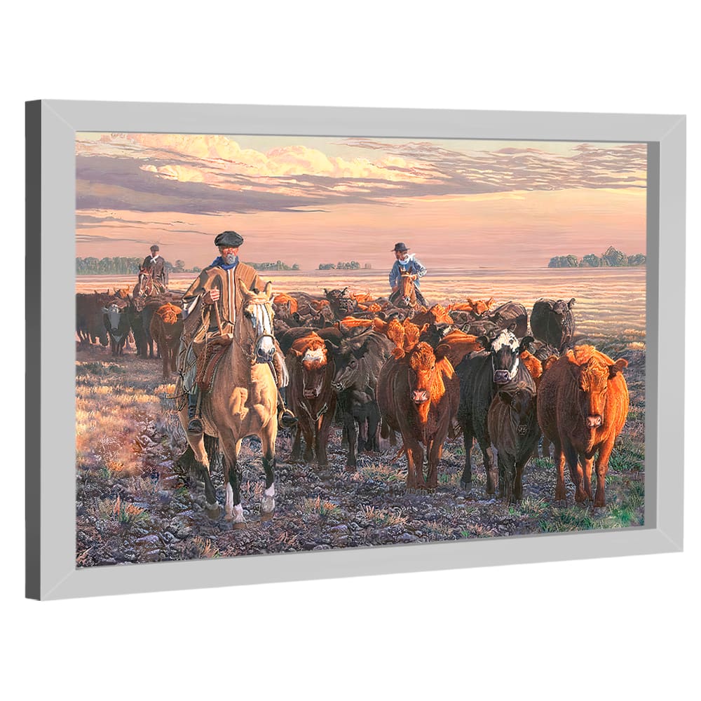 Quadro Decorativo Pintura Boiada