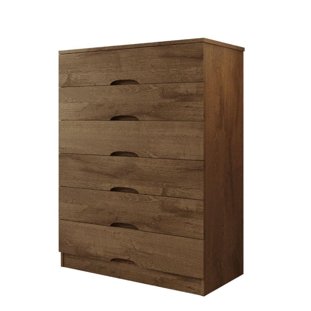 Cômoda 6 Gavetas Sevilha Mademarcs Brauna