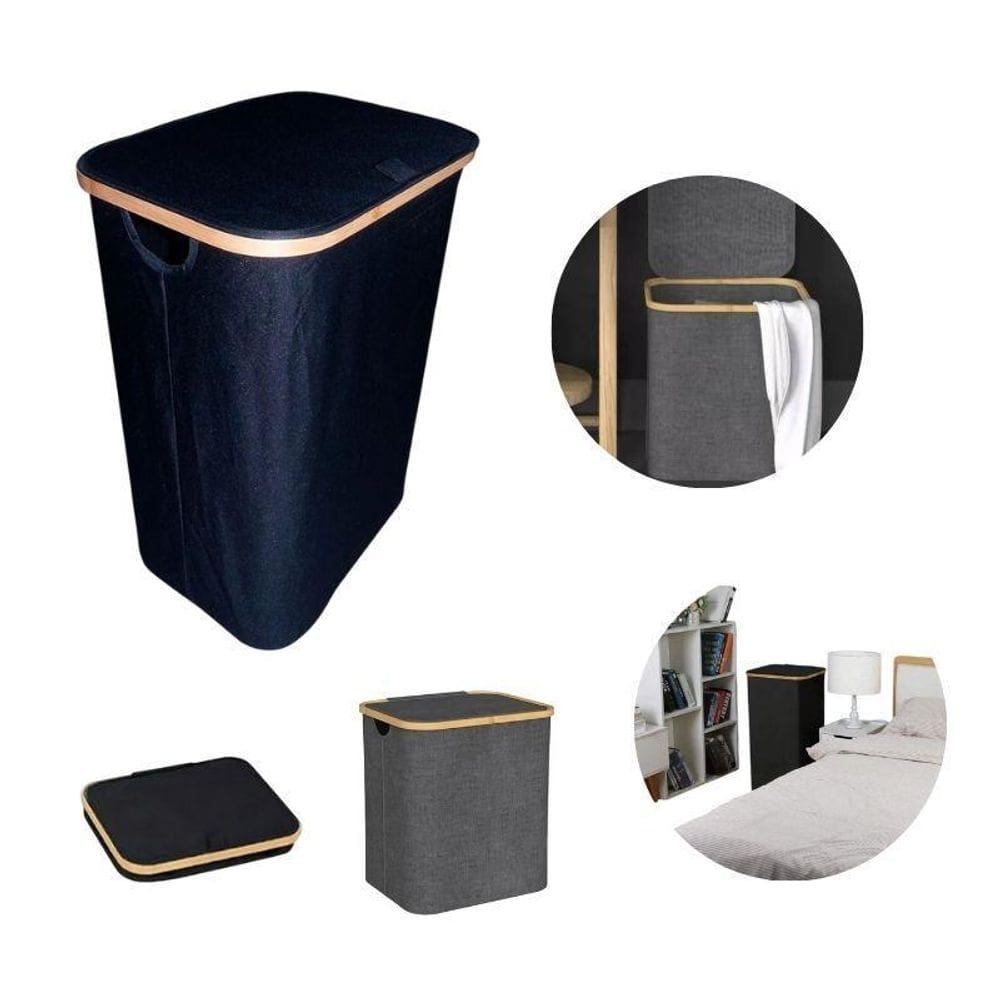 Cesto Multiuso Dobrável 70 Litros Organizador 44X49X35Cm