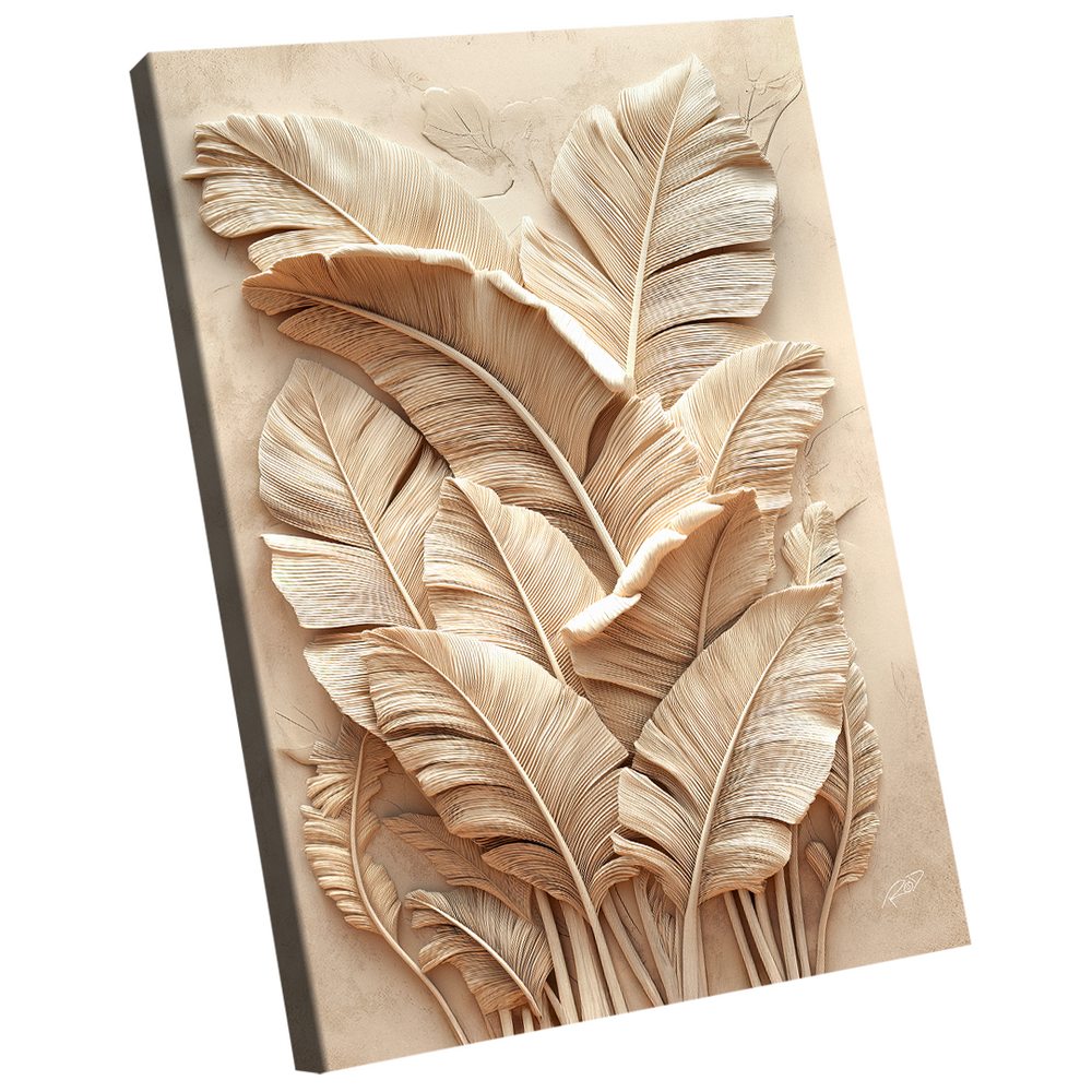 Quadro Decorativo Folhas 3D