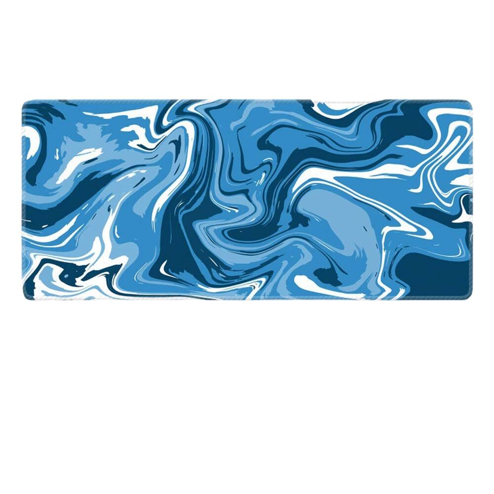 Mouse pad estendido de 600 x 300 mm com design F azul abstrato