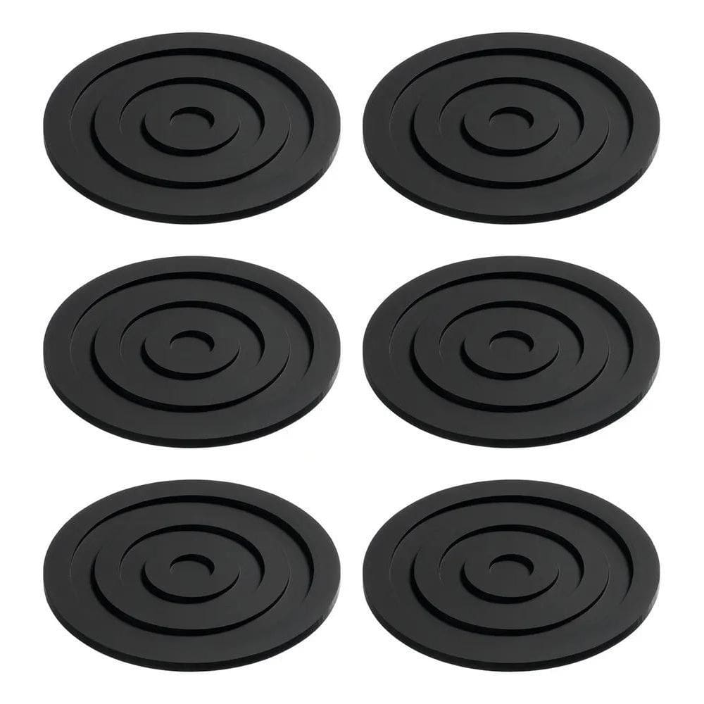 2X Jogo De Porta Copos Alvo Suporte Apoio Emborrachado 6 Uni