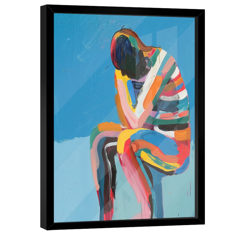 Quadro Decorativo Peso das Emoções Pintura