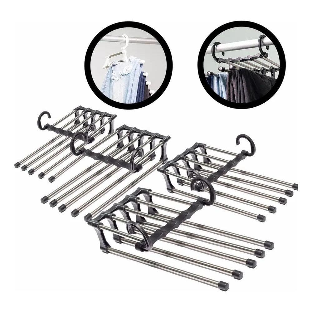 2X Vittak Kit 4 Cabides Organizador Multifuncional Calças 5