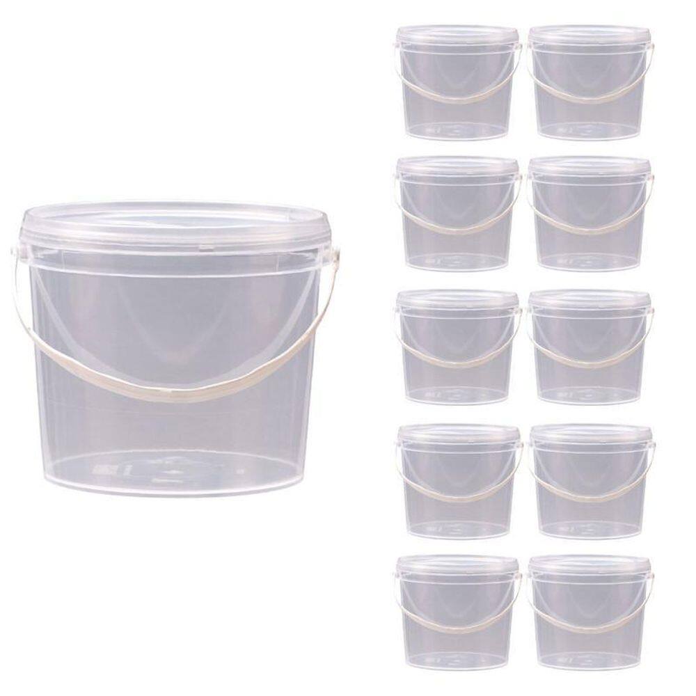 Balde Com Tampa De Vedação Bpa Free 10 Pçs