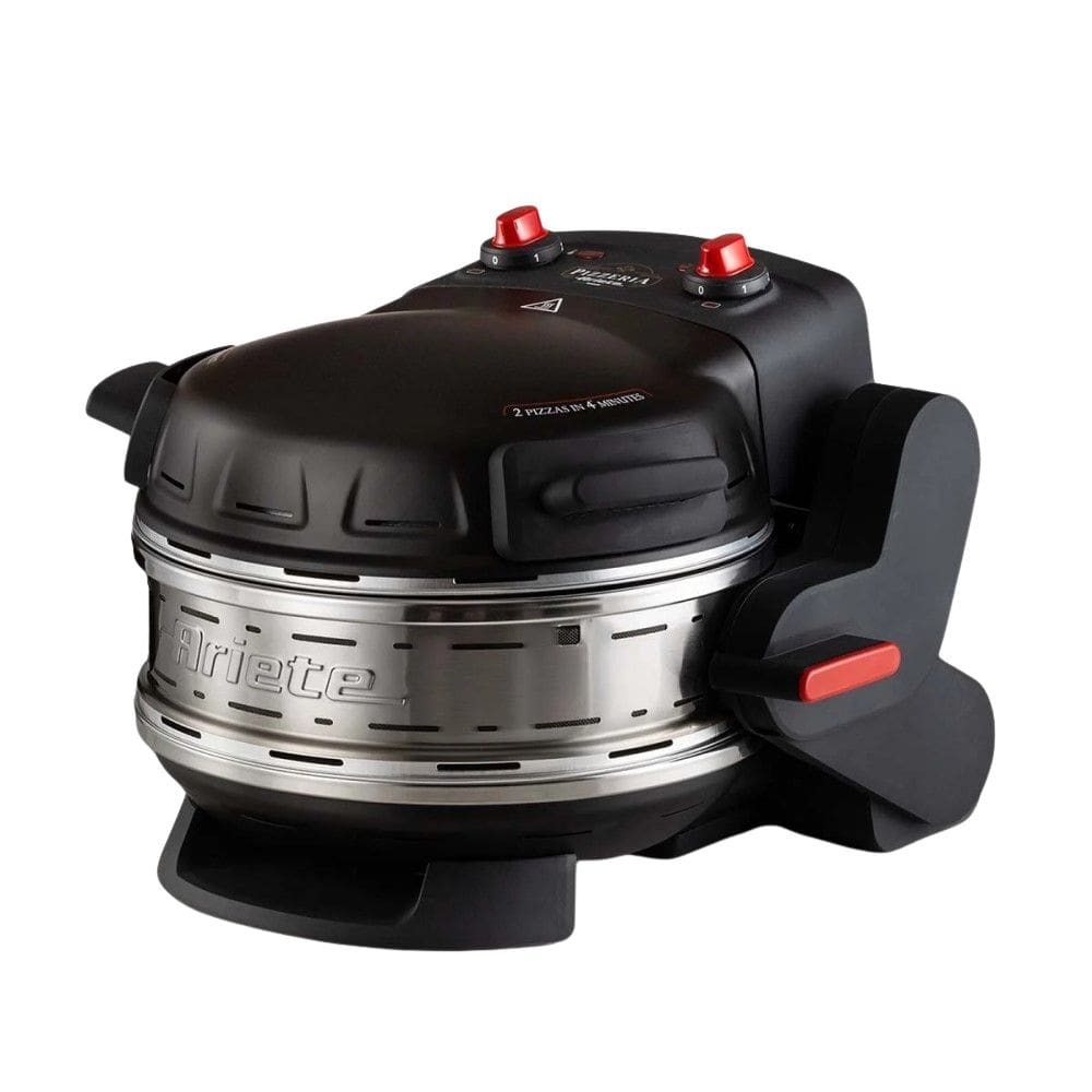 Forno de Pizza Elétrico Duplo Ariete 927 Preto 1800W 110V - Pedra Refratária e Design Retrô