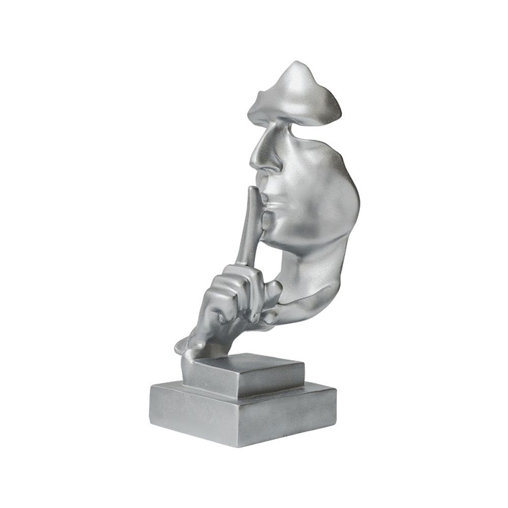 Estátua de escultura Silent Face Silent Face Nordic Resin 30cm