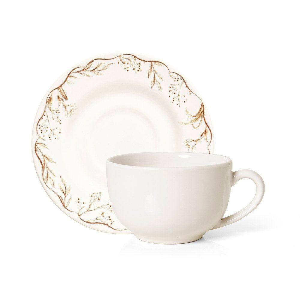 Xícara Com Pires Copa E Cia Aquarelle Em Cerâmica Memorias De Páscoa Easter