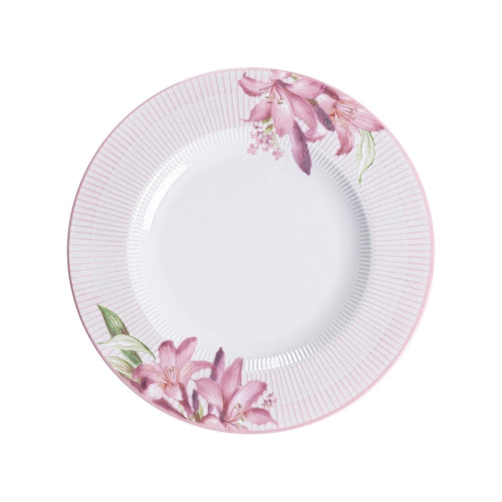 Prato De Sobremesa Pome 21Cm Porcelana Decorada Tramontina