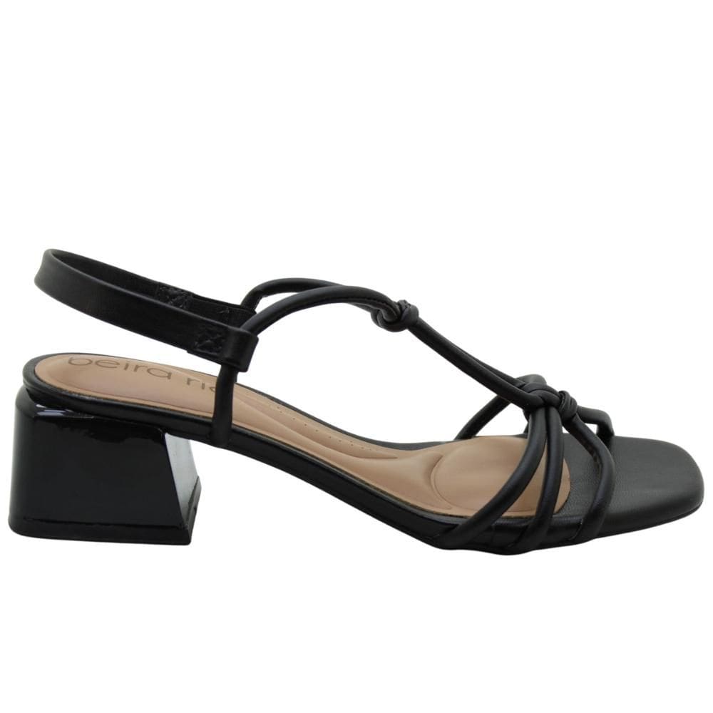 Sandália Stretch Beira Rio Salto Bloco