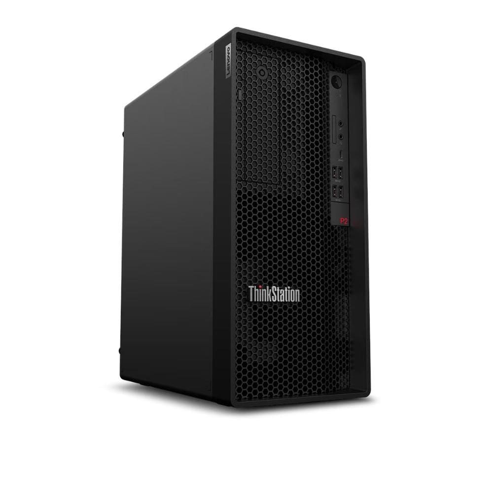 Workstation Lenovo ThinkStation P2 Tower Gen 2 Intel Core Ultra 7 265 vPro 32GB 512GB SSD RTX A1000 Windows 11 Pro - 30JR0009BO Preto
