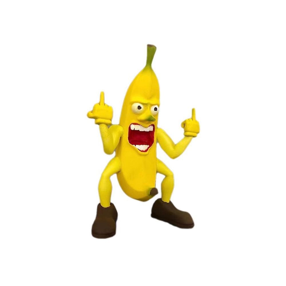 Estátua de escultura humorística Banana Man Funny Resin 18cm