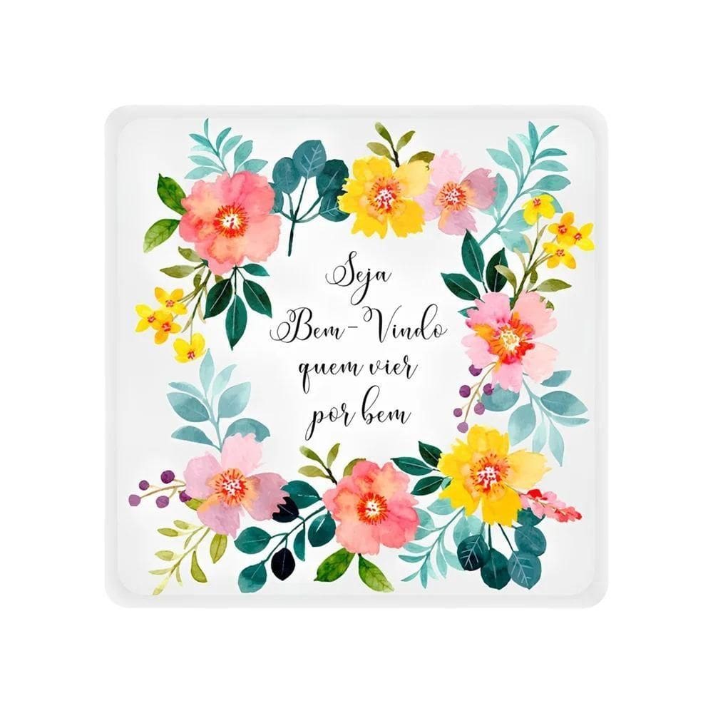 Quadrinho Iluminado Seja Bem-vindo - Charmoso E Prático Para Decorar E Iluminar