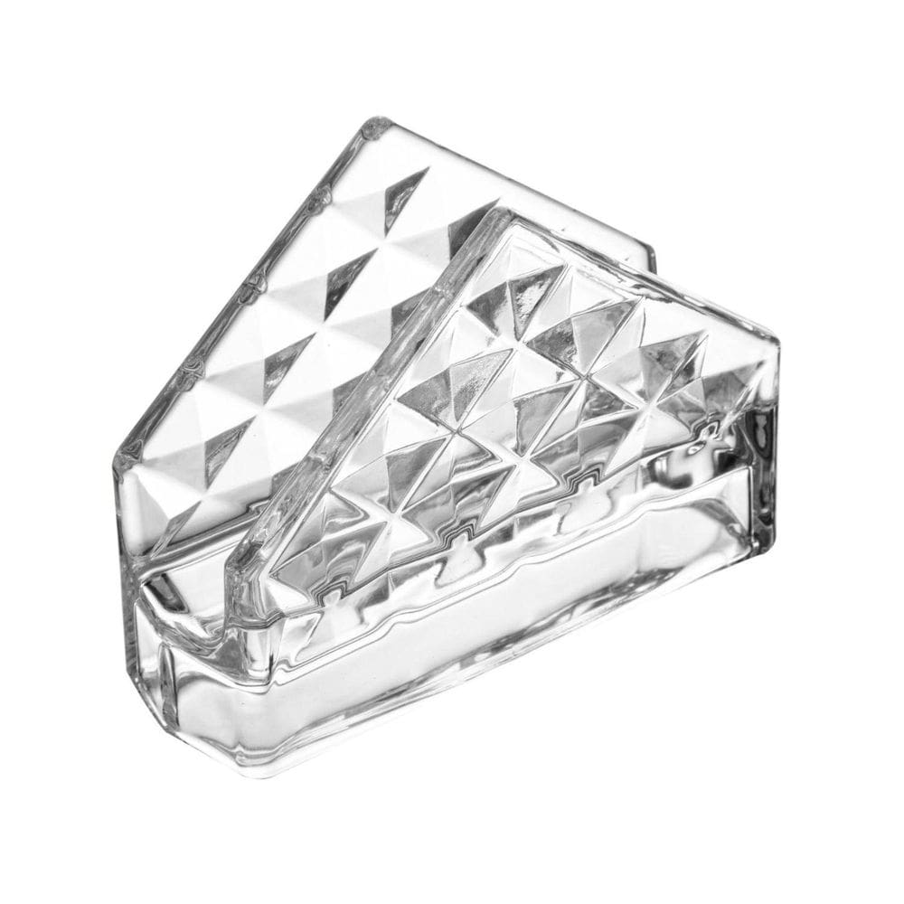Porta Guardanapos De Cristal Diamond - Lyor