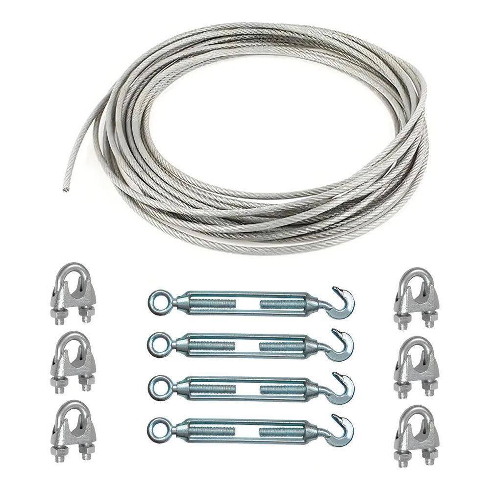 2X 50Mts Cabo Varal 2Mm + 4Esticador + 8Clips Jcarvalho