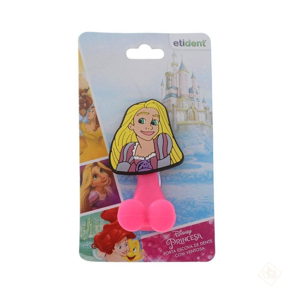 Porta Escova Dente Princesa Rapunzel Com Ventosa - Etident
