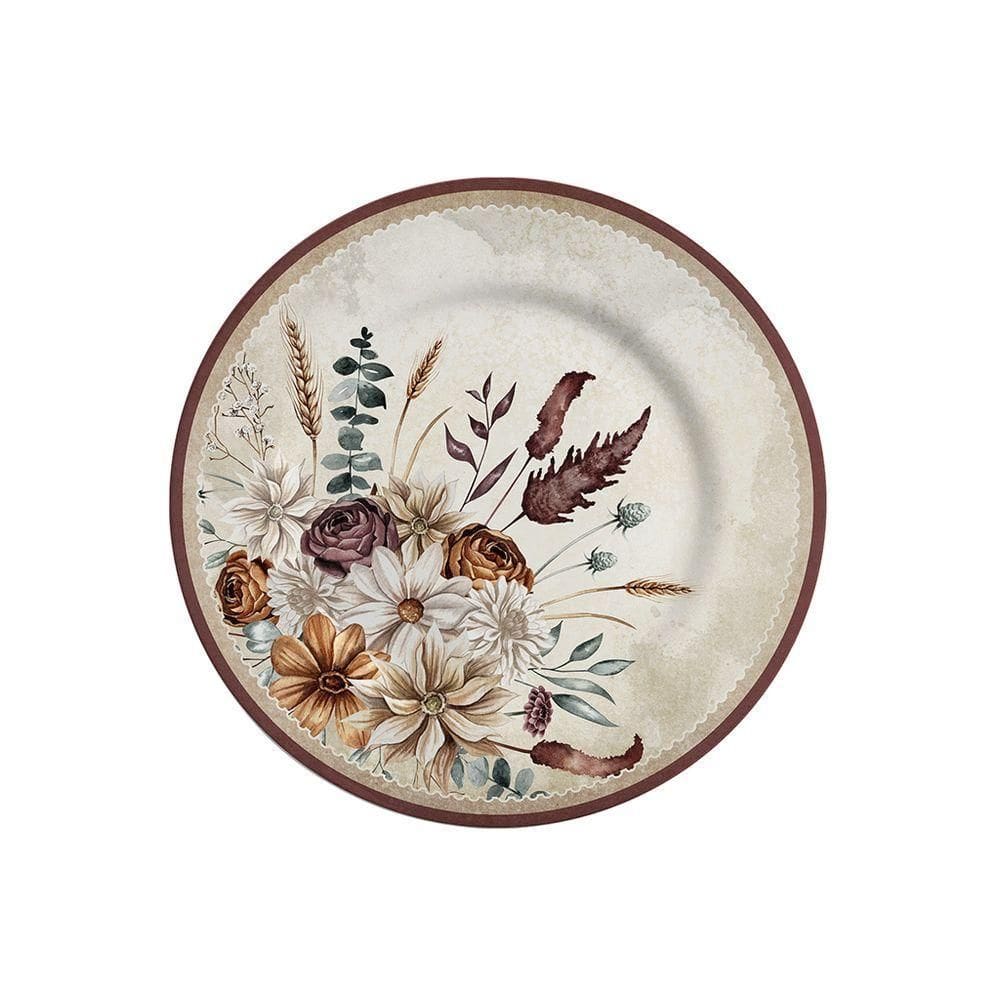 Prato De Sobremesa Copa E Cia Aquarelle Em Cerâmica Adele