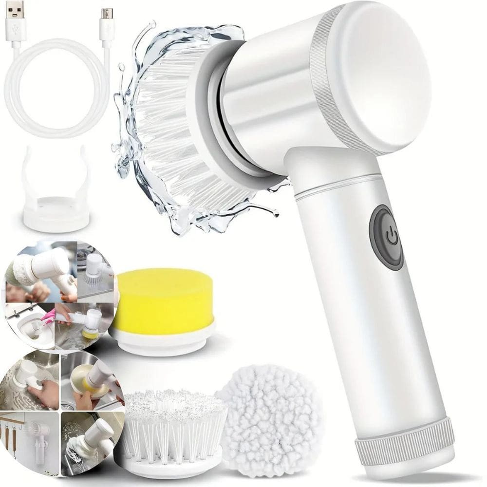 Escova Elétrica De Limpeza Eficiente Para O Lar