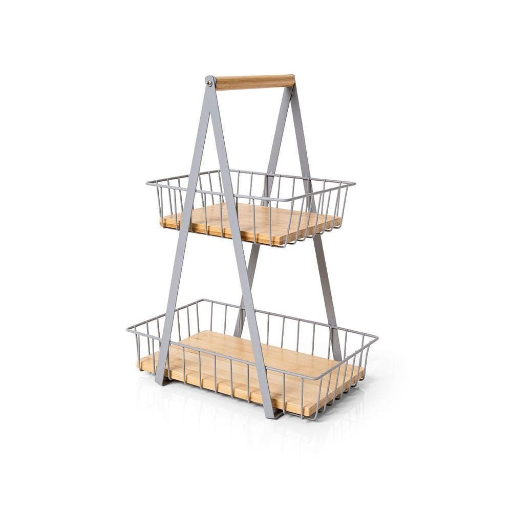 Cesto Duplo Copa E Cia Enjoy Cinza