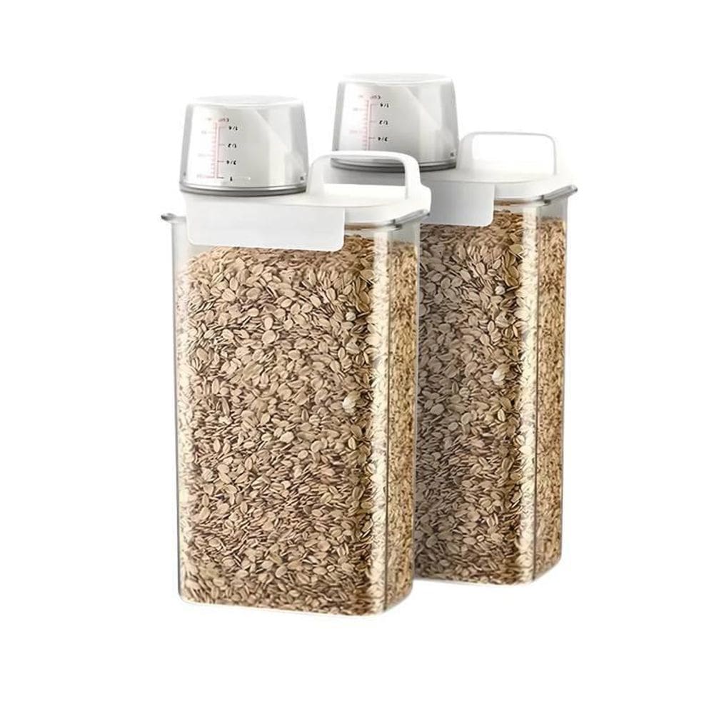 Kit 02 Recipiente Hermético Organizador Para Armazenamentos