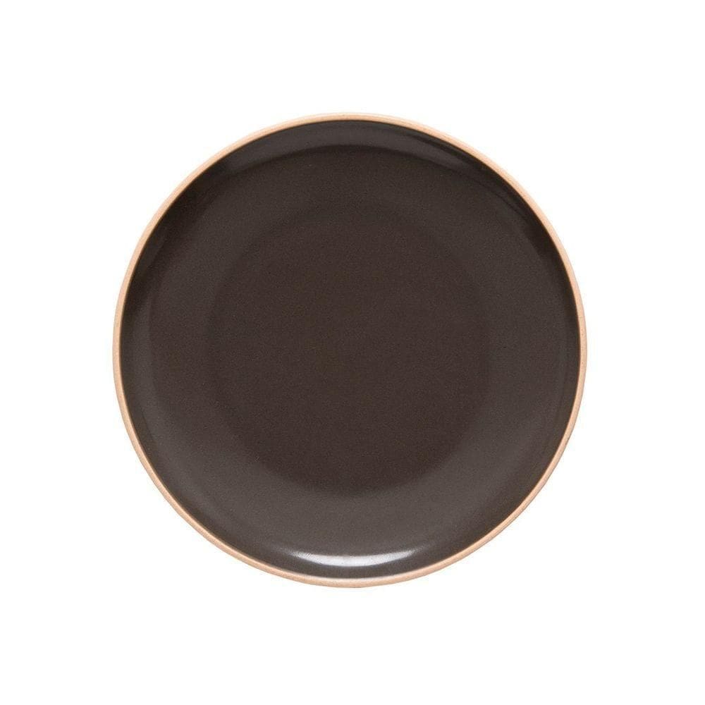 Prato De Sobremesa Copa E Cia Harmonie Em Cerâmica Mocca