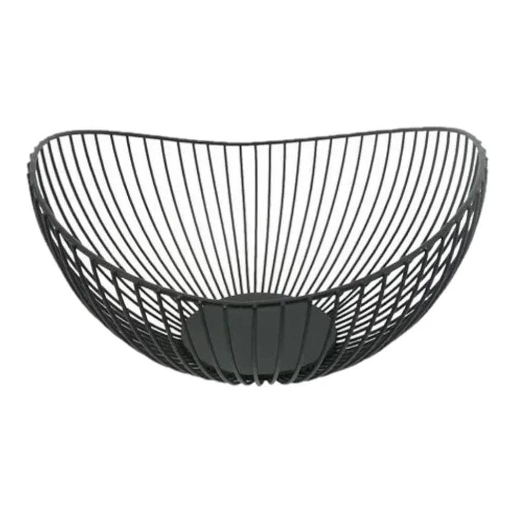 Fruteira Yazi Yc1962 Aramado Preto Organizador De Frutas Coz