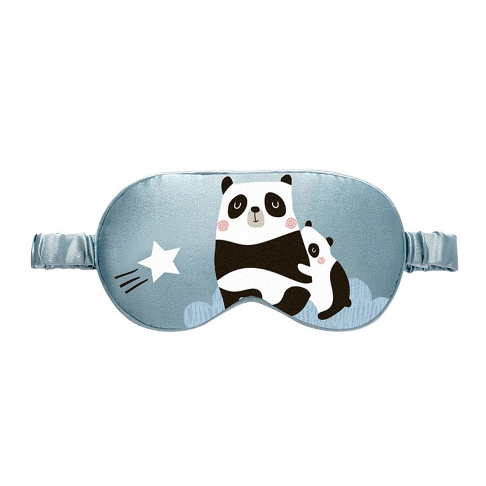 Máscara de dormir Kids Cute Panda Cartoon Silk Eye Mask Sleep