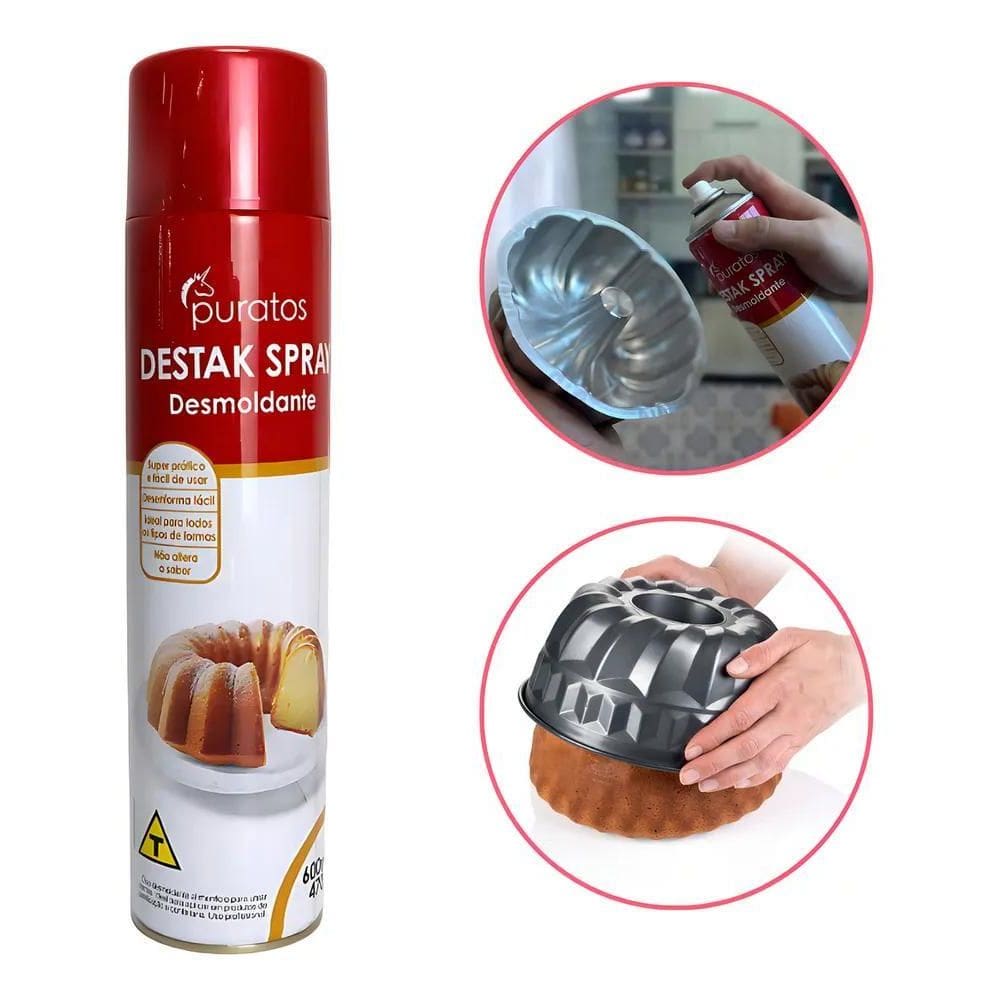 10X Spray Desmoldante Antiaderente 600 Ml Para Bolos E Pães