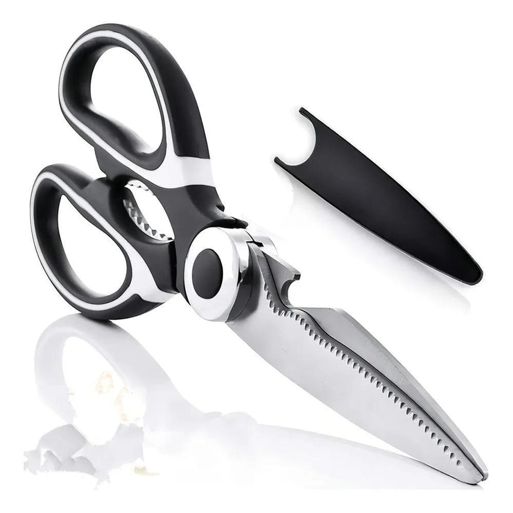 2X Tesoura Doméstica Multifuncional De Cozinha Aço Inoxidáve