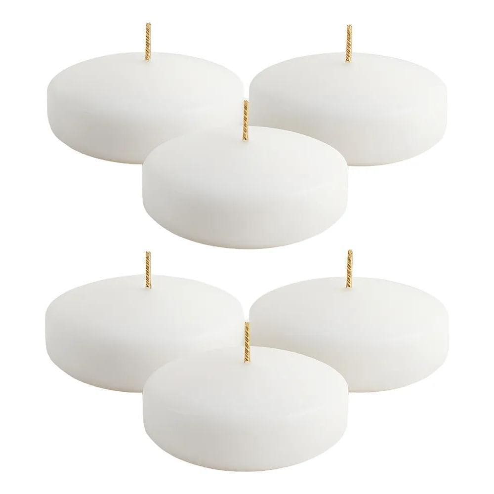 2X Velas Flutuante Decoração 18 Horas Festas - Kit 6 Unidade