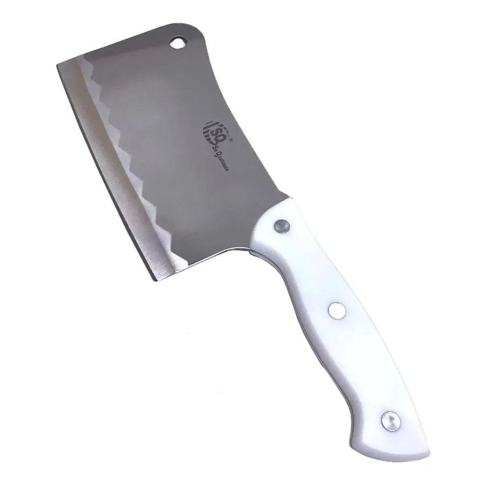 2X Cutelo Cozinha Açougueiro Corta Osso Facão F