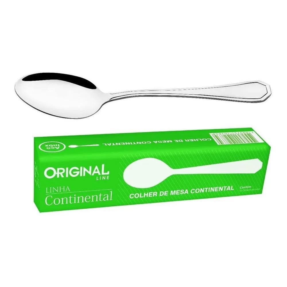 Cj De Colheres De Mesa Inox 12Pçs- Talheres