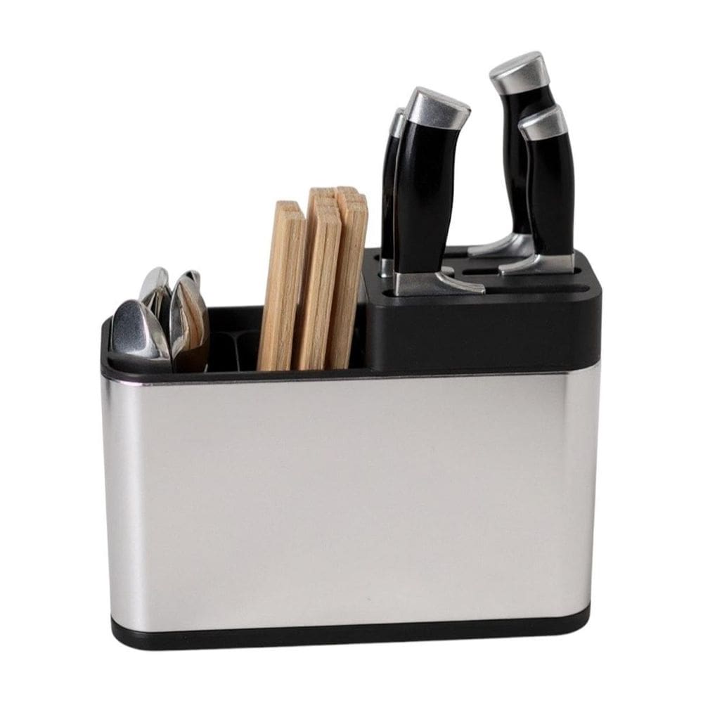 Porta Talheres Inox Faqueiro Escorredor Organizador Cozinha