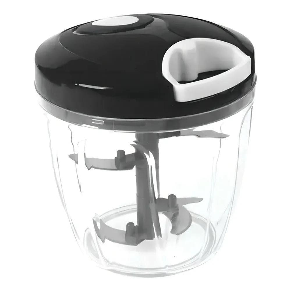 2X Processador Manual Triturador De Alimentos Grande 900Ml A