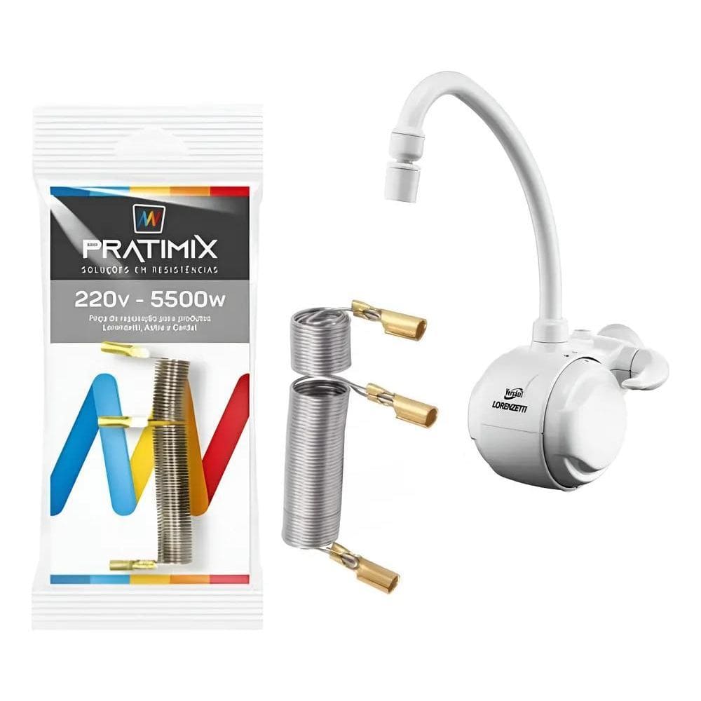 10X Resistência 220V Torneira Eletrica Versátil Lorenzetti
