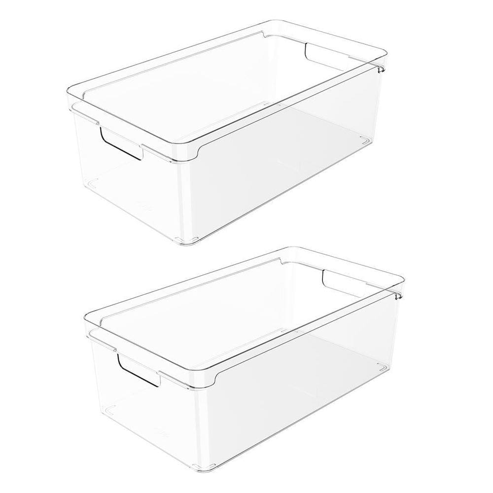 Kit 2 Organizador De Armário Geladeira Com Alças Cozinha Ou