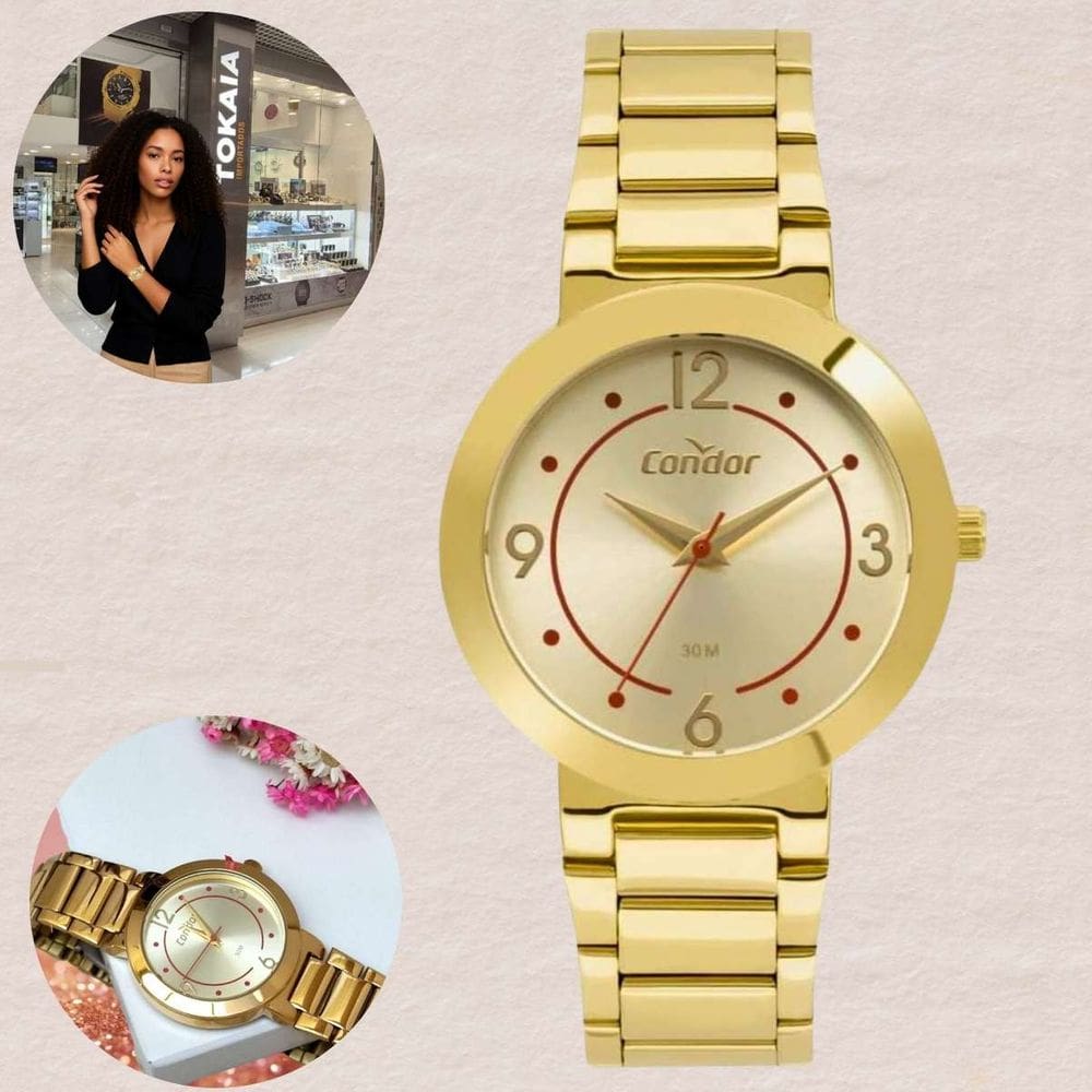 Relógio Condor Feminino Analogico Dourado COPC21AEDC/4D