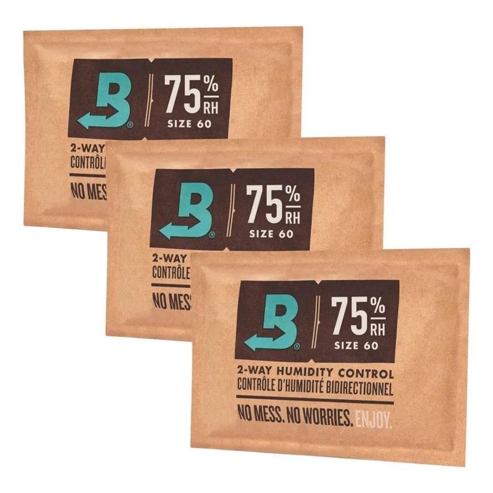 10X Boveda 75% - 60G Kit C/3Un Umidificador Charutos