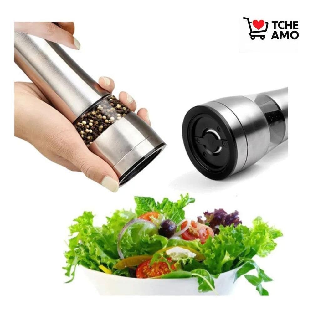 Moedor De Sal Grosso E Pimenta Do Reino Em Inox