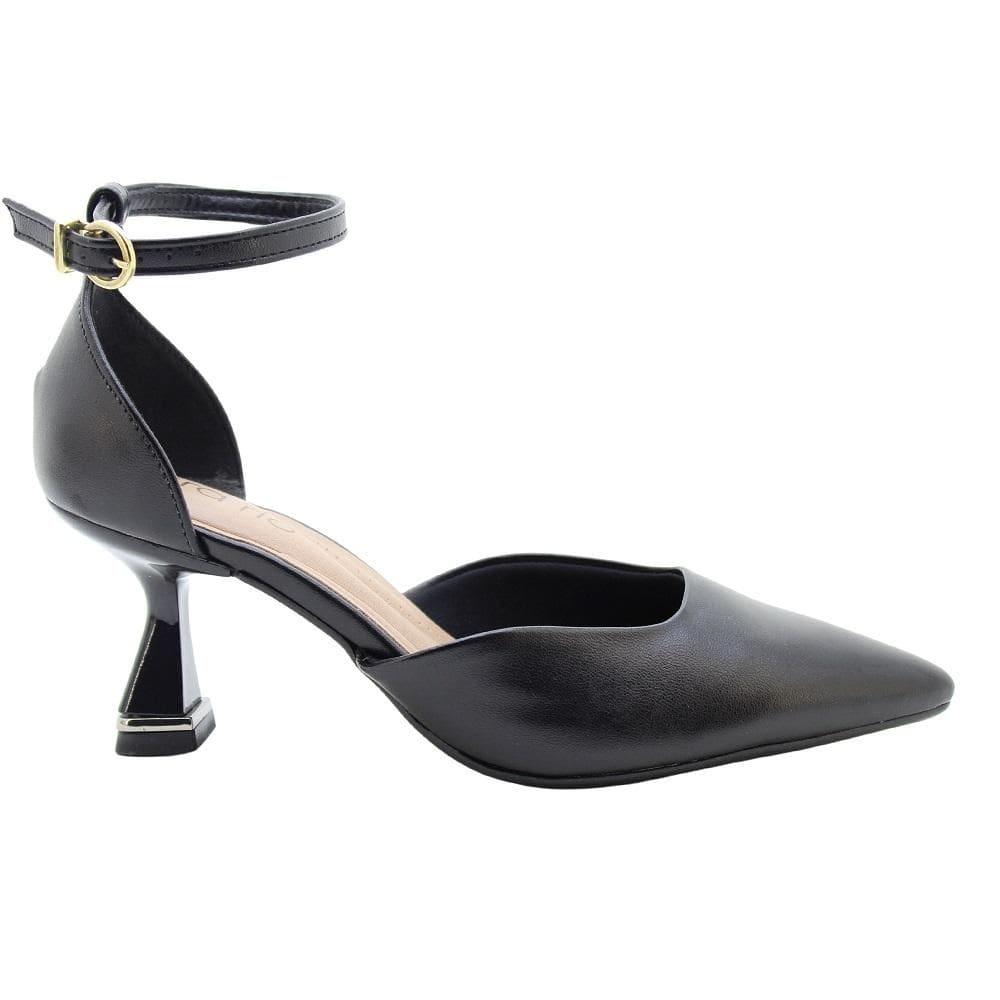 Sapato Scarpin Beira Rio bico fino salto taça