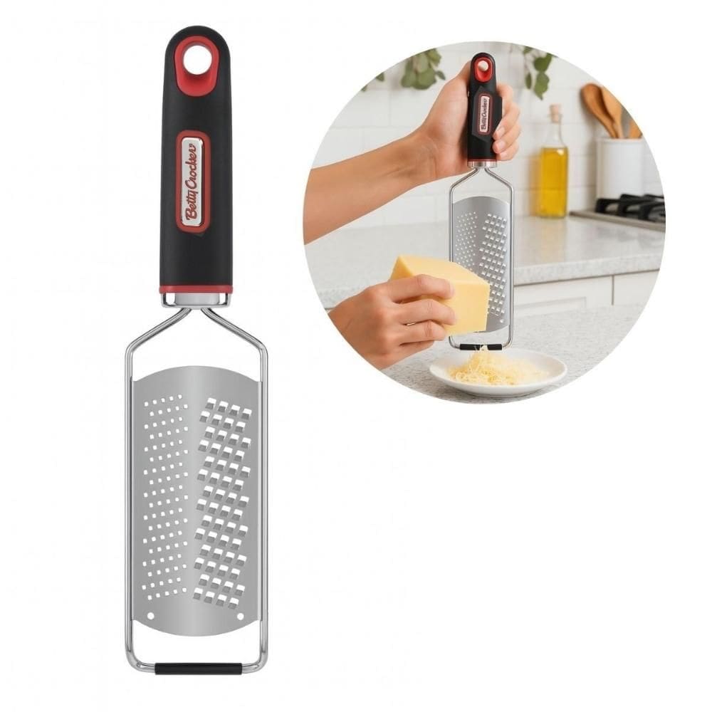 Ralador Zester 2 em 1 Fino Grosso Queijo Betty Crocker
