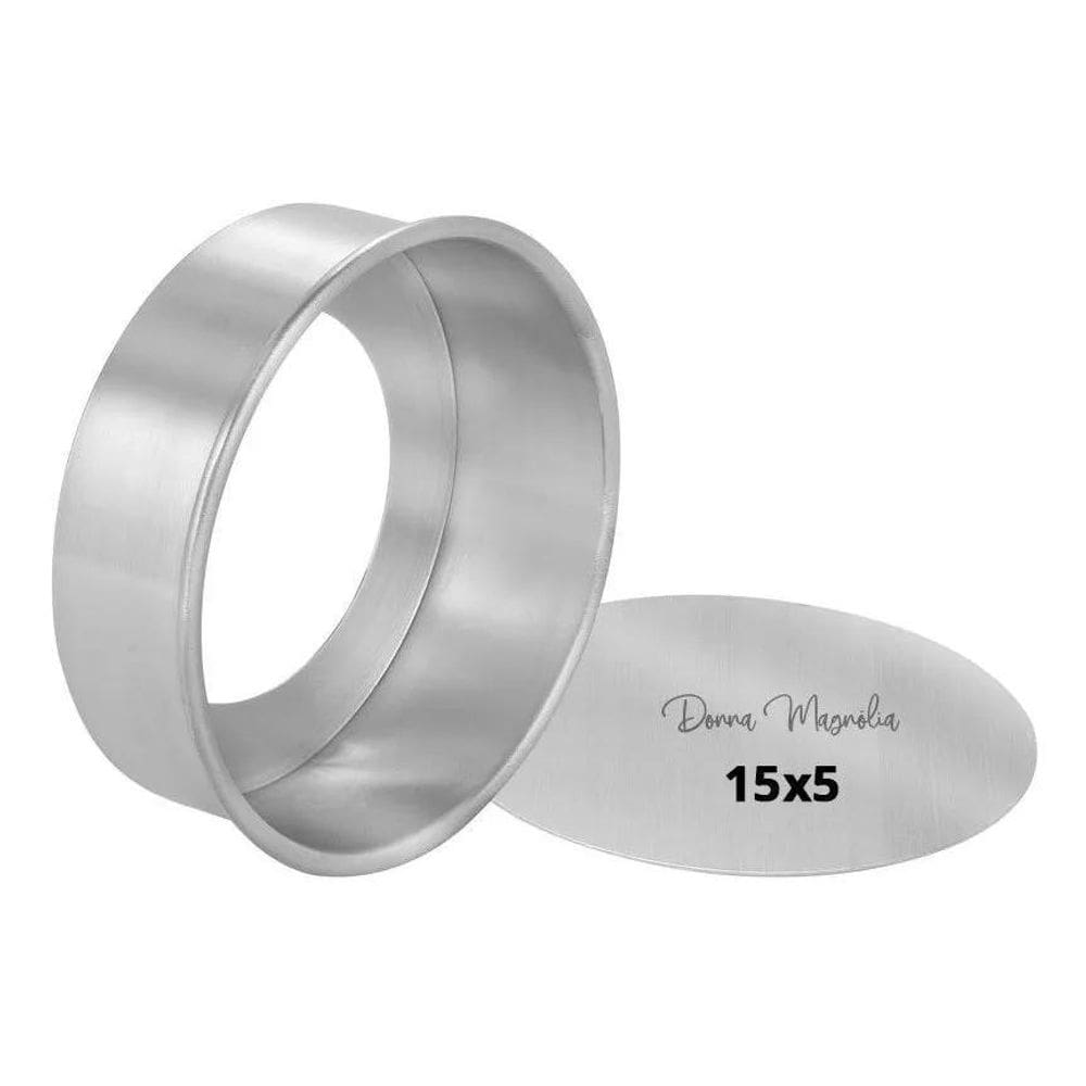 3X Forma Assadeira Bolo Torta Fundo Removivel N 15 X 5 Cm