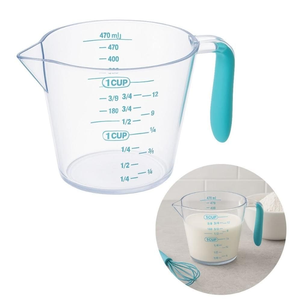 Jarra Medidora Graduada 470ml Cozinha Com Alça Medidas Bolo