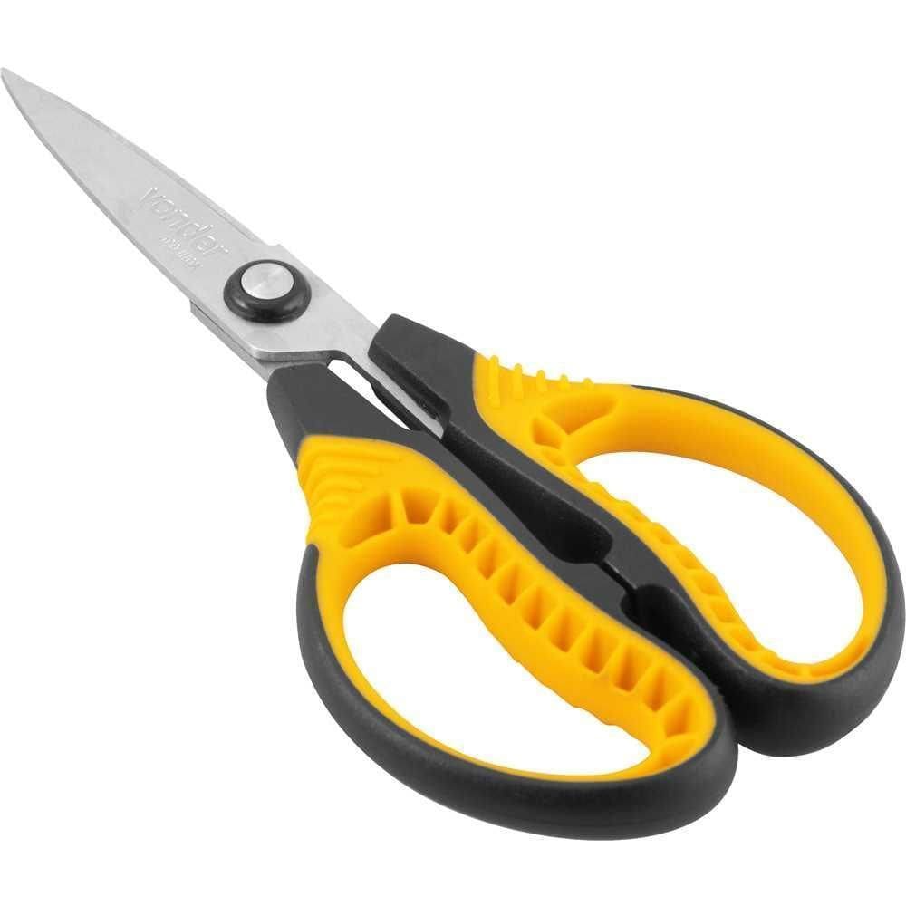 Tesoura Reta Cabo Plástico Emborrachado Tr145 Vonder