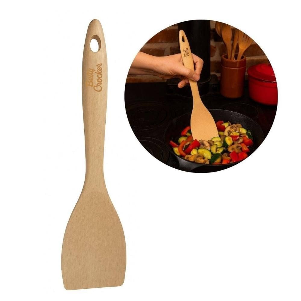 Espátula Turner em Madeira Ecológica Cozinha Betty Crocker