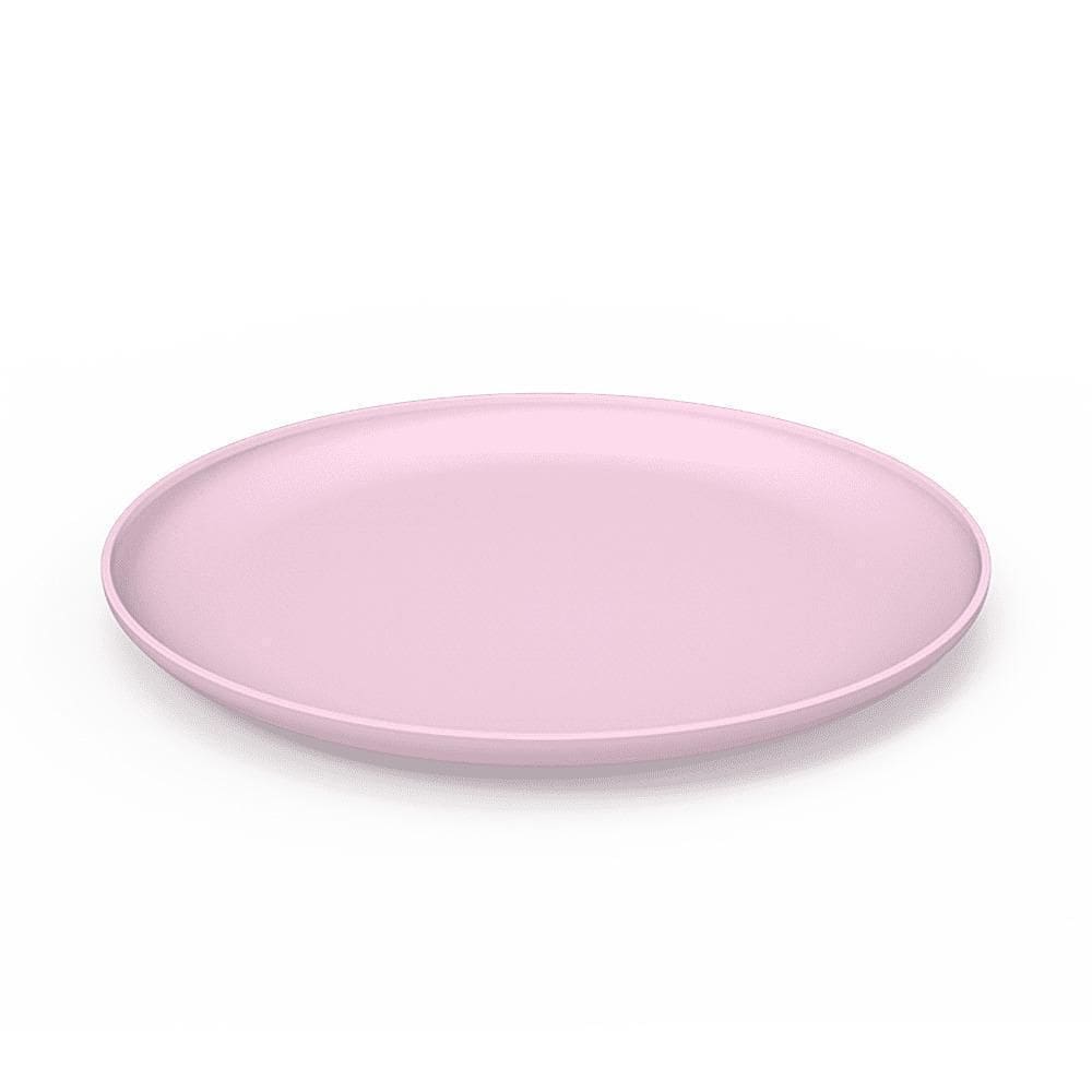 Prato Raso De Plastico Tipo Ecologico Rosa Chá